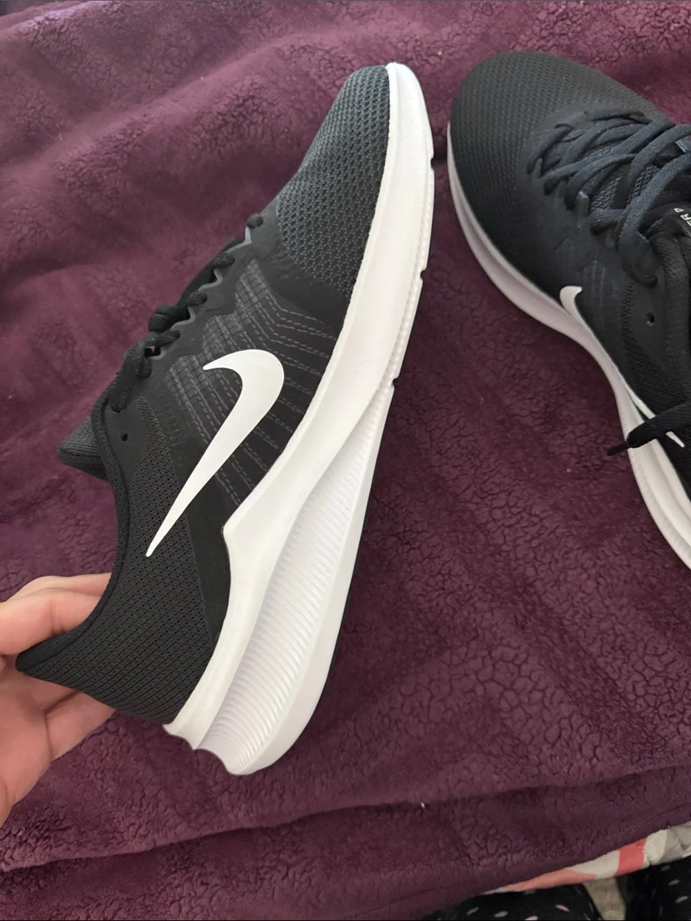 Nike Black and White Women's Running Shoes